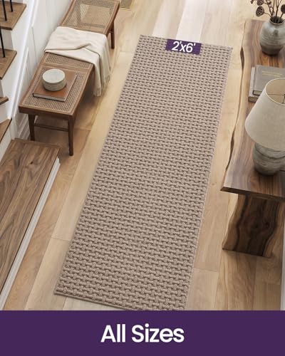 DEXI Hallway Runner Rug 24x72, Non Slip Runner Rugs Washable, Beige - color: Beige, size: 24'' x 72''(Runner)