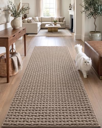 DEXI Hallway Runner Rug 24x72, Non Slip Runner Rugs Washable, Beige - color: Beige, size: 24'' x 72''(Runner)