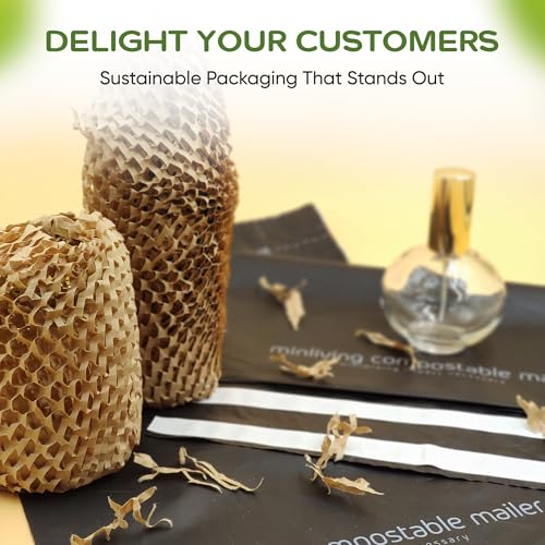 Biodegradable Poly Mailers 6x9, Compostable Shipping Bags 50pk - size: S, 50 Pack