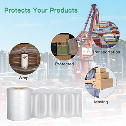 985ft Air Pillow Cushion Film Roll for Bubble Wrap,Packaging 3000pcs