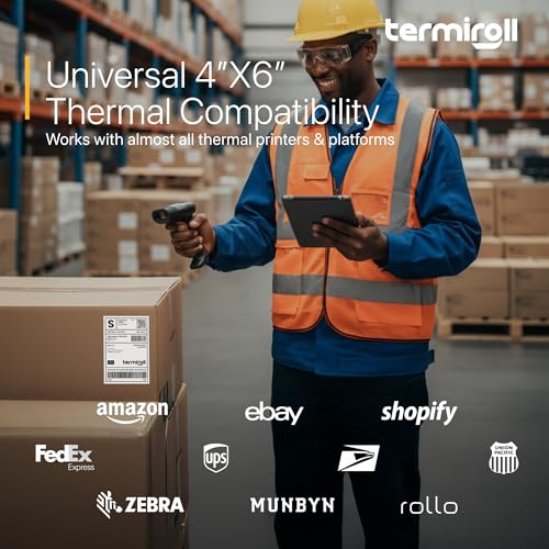 4x6 Thermal Shipping Labels Roll, 350 Precision Cut - size: 4x6 - 1 Roll | 350 Labels