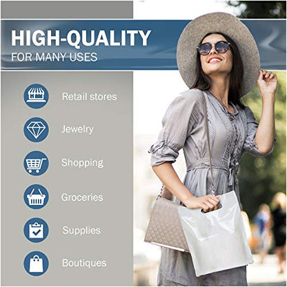 9x12 White Plastic Bags, Small, Glossy Finish, 1.5 Mil Thick, 200 Pack - color: White, size: 1 Count (Pack of 200)