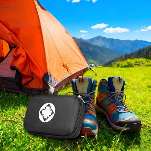 First Aid Kit 279PCS Car Home Camping Essentials Black Emergency Kit - color: Black-279pcs