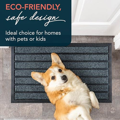 ubdyo Extra Durable Door Mat Outside Entrance (30" x 17", Bright Blue) - color: Bright Blue, size: 30" x 17" (Rectangular)