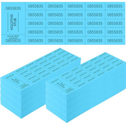 Kosiz 1000 Sheets 25 Bid Raffle Tickets Chinese Auction Ticket Sheets for Events Church (Lake Blue) - color: Lake Blue, size: 25 Bid