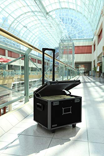 Vaultz Locking Mobile File Chest, Letter/Legal Size Storage Box, Black - color: Tactical Black, size: Letter/Legal