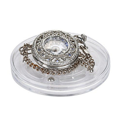 TamBee 4PCS 3 Inch Acrylic Lazy Susan Turntable Organizer, 360° Rotation Revolving Display Base Clear Acrylic for Spice Rack, Table, Cake, Kitchen, Pantry Decorating - size: 3 inch Clear