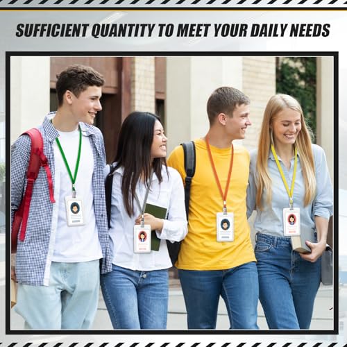 1000 Pack Bulk Lanyards for ID Name Badges Holder,Multi Color - color: Multi Color