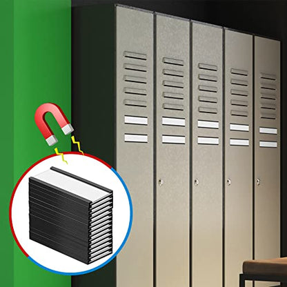 Yexiya 500 Pack Magnetic Label Holder for Metal Racks & Shelves, 1 x 2 Inch - size: 1 x 2 Inch