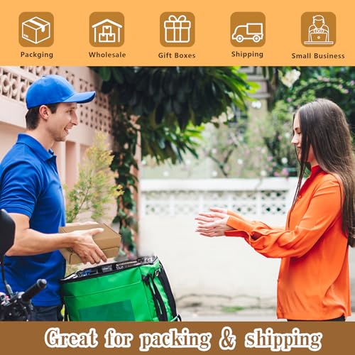 50 Pack Small Shipping Boxes, Corrugated Cardboard Boxes, Brown