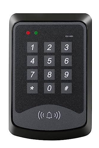 Door Access Control System RFID Keypad Electric Strike Lock Kit with Exit Button Doorbell Chime Remote Control