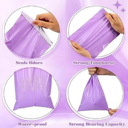 Fulmoon 300 Pcs Sanitary Napkin Disposal Bags for Tampons Pads, Purple - color: Purple