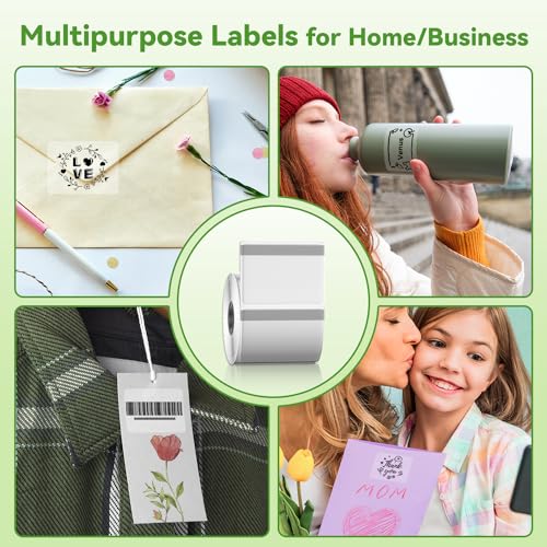 Phomemo Transparent Thermal Labels, Use for M110/M100/M220/M108, 230PCS - color: Transparent, size: 1.57"x1.18"