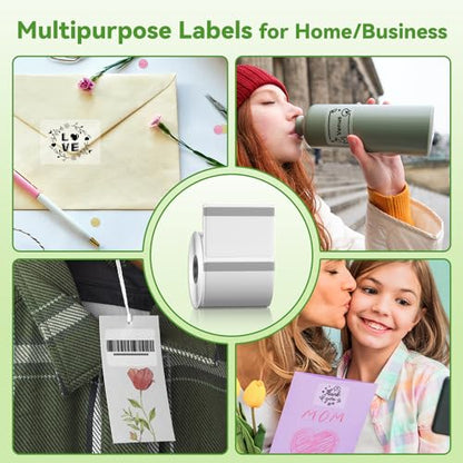 Phomemo Transparent Thermal Labels, Use for M110/M100/M220/M108, 230PCS - color: Transparent, size: 1.57"x1.18"