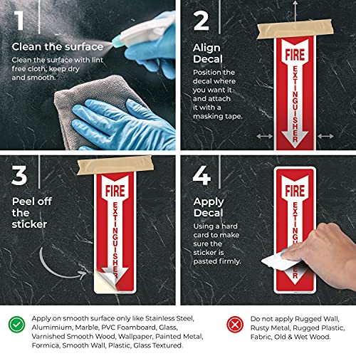 Fire Extinguisher Decal Self Adhesive Sticker