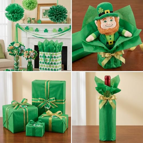 500 Sheets Dark Green Tissue Paper 20 x 30 Inch for Christmas Gift Bags - color: Dark Green, size: 20 x 30 Inch