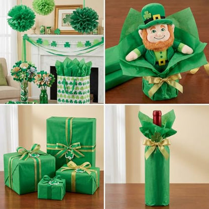 500 Sheets Dark Green Tissue Paper 20 x 30 Inch for Christmas Gift Bags - color: Dark Green, size: 20 x 30 Inch