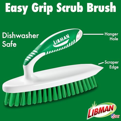 Libman Heavy Duty Scrub Brush Kit for Tub, Tile & Grout, 3 Brush Styles - style: Heavy Duty Scrub Brush Kit