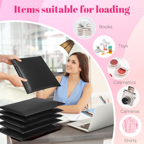 METRONIC Bubble Mailers 10x13" Padded Envelopes Black 40 Pack Waterproof - color: Black, size: 10x13" 40PC
