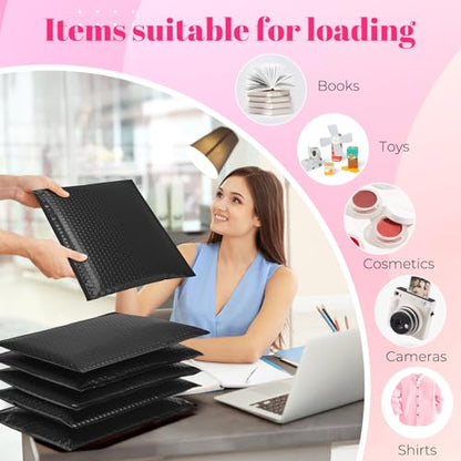METRONIC Bubble Mailers 10x13" Padded Envelopes Black 40 Pack Waterproof - color: Black, size: 10x13" 40PC