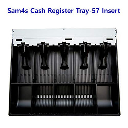SAM4S Cash Drawer Insert Money Tray 57, 5 Bills and 5 Coins, Compatible with Sam4s ER-5200, ER-5240, ER-5215, ER-380, ER-350, ER-520, ER-530, ER-650, ER-900 Series, SPS-300 Series