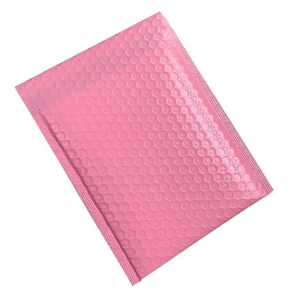 Water Resistant Bubble Envelope Mailers [10 Pack] 6 inch x 9 inch #0 Pink Poly Padded Shipping Envelopes Self Sealing Cushioned Packaging Bags