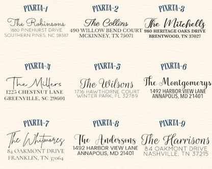 Custom Return Address Labels on a Roll, Personalized Mailing Labels, 2.5" x 0.75", Self-Adhesive Address Stickers, 50 to 500 Labels, Optional Clear Label Dispenser (Handwritten)