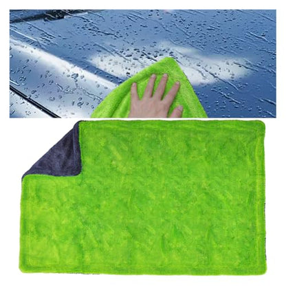 36"×24" Car Drying Towel, 1400 GSM Extra Large Microfiber Cleaning Towel with Twisted-Loop Technique, Ultra Absorbent & Scratch-Free Drying Cloth for SUV Truck RV, Machine Washable(60x90cm) - size: 60x90cm