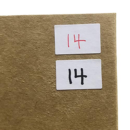 1000 Pack, 0.5" x 0.75" - White Labels Stickers for Writing, Price Stickers - size: 0.5" x 0.75" | 1000 Labels