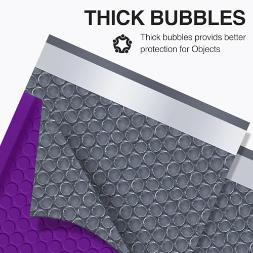 UCGOU Bubble Mailers 5x8.6" Usable Size 5x7" Padded Envelope Purple 50 Pack - color: Purple, size: 5x8.6" 50PC