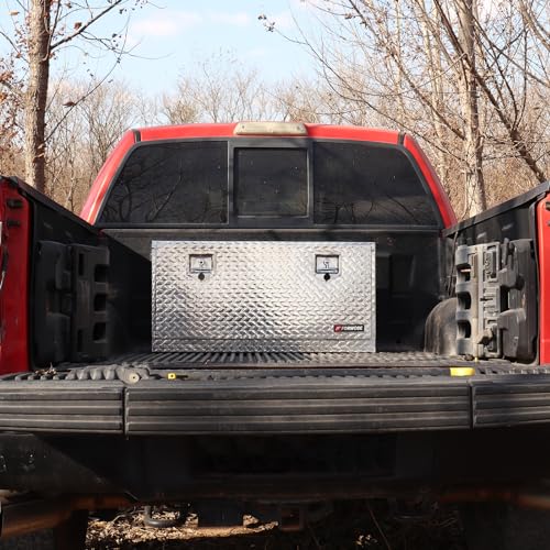 FORWODE 36 Inch Underbody Truck Tool Box Aluminum Trailer Toolbox Silver - color: Silver, size: 36x17x18 inch