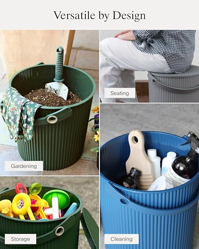 Martha by Martha Stewart Hachiman Mini Bucket - color: Olive, size: Mini