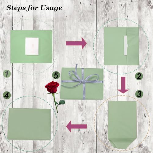 100 Sheets Sage Green Tissue Paper 14 x 20 Inches Sage Green Wrapping Paper Bulk for Weddings Birthday DIY Project Christmas - color: Sage Green, size: 14x20 Inch (Pack of 100)