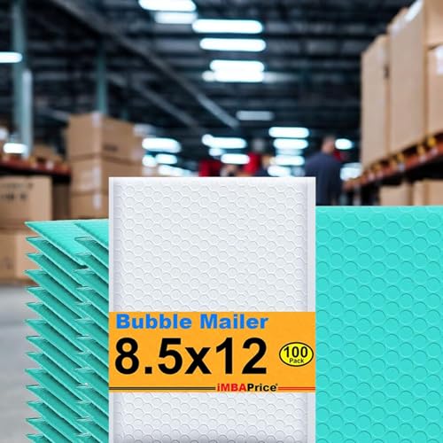 iMBAPrice 100#2 (8.5" x 12") Pure White Color SELF Seal Poly Bubble MAILERS Padded Shipping ENVELOPES (Total 100 Bags) - color: White Poly Bubble, size: 8.5"x12" Poly (100 Envelopes) Value Pack