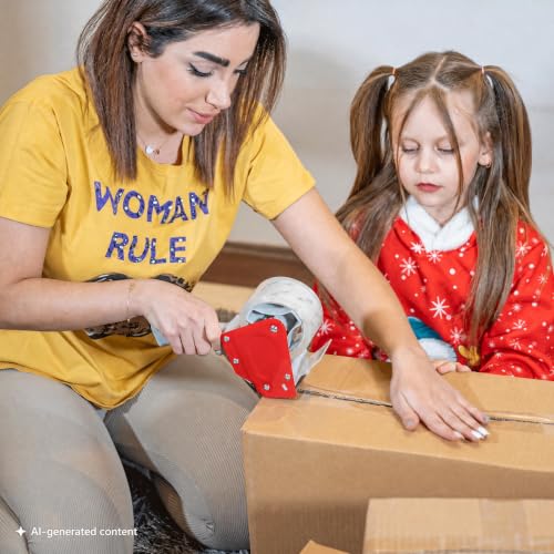 Mr. Pen- Heavy Duty Packing Tape Dispenser Gun, 2 Inch - color: Red, size: 2 Pack