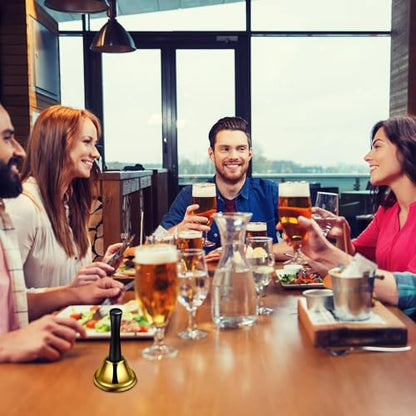 Classic Dinner Bell - Hand Bells for Weddings, School, Parties & Christmas