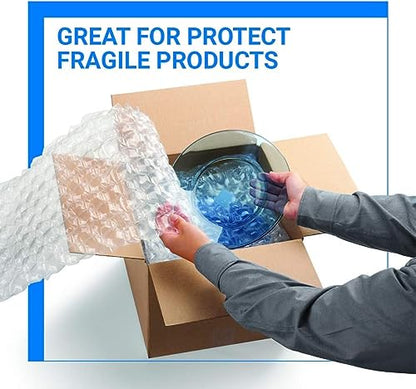 Bubble Cushioning Wrap Pacific Mailer 5/16 Inch x 12 Inch x 72Feet Total [2 Rolls of 36 Feet] Bubble Cushioning Wrap for Packing Moving Supplies Perforated Every 12" - size: 2 Rolls of 12in x 5/16in x 36ft (Total 72ft)