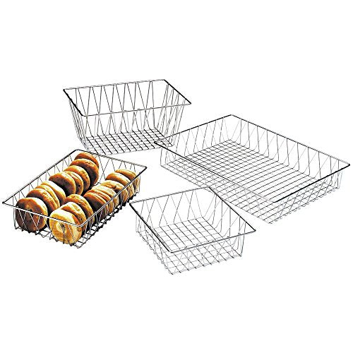 HUBERT Wire Basket - 12"L x 12"W x 4"H