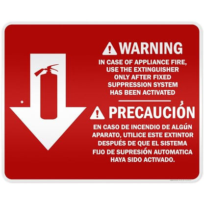 Osha Fire Extinguisher Instruction Warning Bilingual Sign, 24x30 Inches, 3M EGP Reflective .080 Aluminum, Fade Resistant, Made in USA by My Sign Center - size: 24x30 Reflective Aluminum