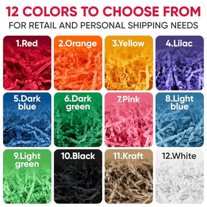 1 Cu Ft Ready To Ship Carton with Light Blue Crinkle Paper 12x12x12" - color: Light Blue, size: Double Wall Box