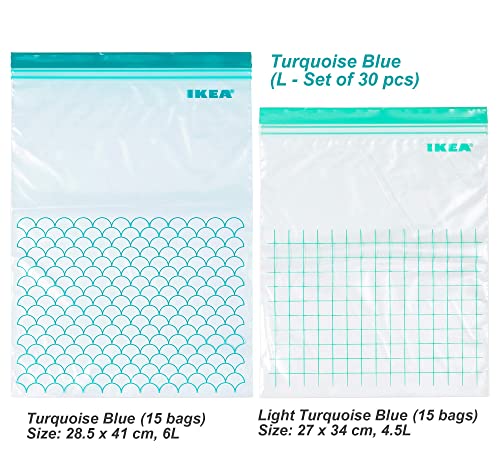 2 Sets of Ikea ISTAD Bags, Freezer Safe, Reusable Food Storage Bags and Household Storage Bags