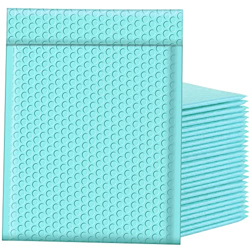 Famagic Bubble Mailers 8.5x12 Inch 25pc Teal Shipping Bags, Chic Packaging Bags For Small Business, Colored Padded Mailing Envelopes, Opaque Matte Self Seal Bubble Poly Mailers Bulk #2 - color: Teal, size: 8.5x12 25pcs
