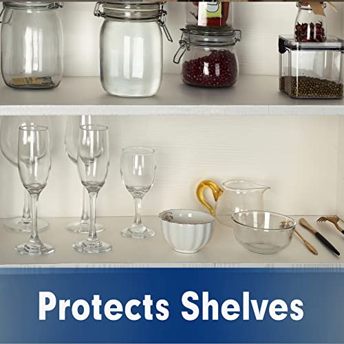 Shelf Liner, Drawer Liner, 12 Inches x 20 FT Cabinet Liner for Kitchen Cabinets Non-Adhesive Shelf Liners, Waterproof Shelf Paper with Non-Slip, Durable Liners, Clear - size: 12"W x 240"L