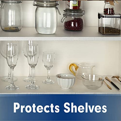 Shelf Liner, Drawer Liner, 12 Inches x 20 FT Cabinet Liner for Kitchen Cabinets Non-Adhesive Shelf Liners, Waterproof Shelf Paper with Non-Slip, Durable Liners, Clear - size: 12"W x 240"L