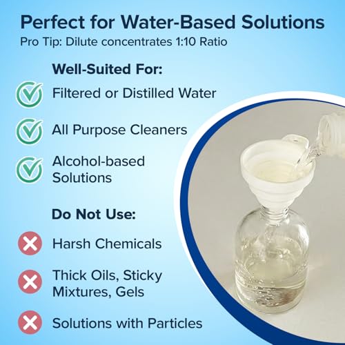 Replacement Spray Bottles for Nano Spray Gun, Universal Fit, 3 Pack, 12 oz - color: Clear Bottle