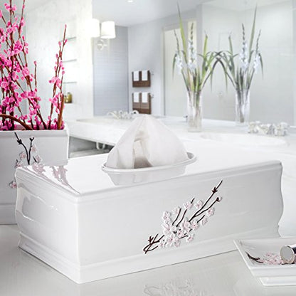 Creative Scents Vanda Rectangle Tissue Box Cover with Bottom Slider - style: Rectangle Tissue Box