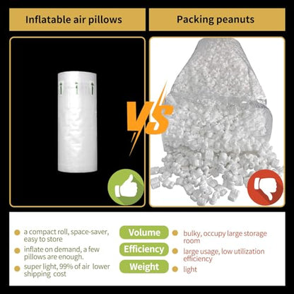Dish Packing Kit Honeycomb Wrapping Paper and 300 Count Air Pillows for Shipping