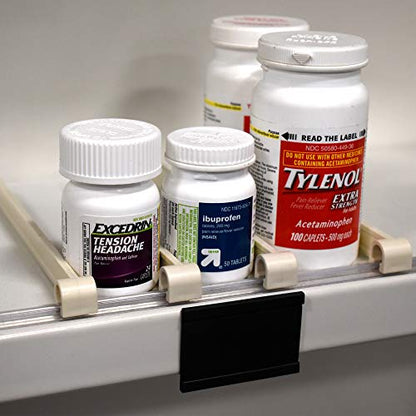Magnetic UPC Label Holder for Pharmacy Shelves & Gondola Shelf Ticket Channel, Accepts 2" L x 1.25" H Labels, 10 Pack - size: 10 Pack