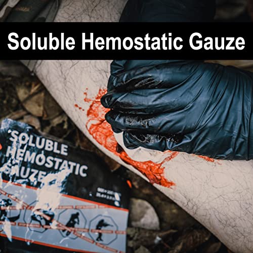 RHINO RESCUE Hemostatic Gauze Dressing 4"*35"(3ft) for Combat (2 Count) - size: 2 Count