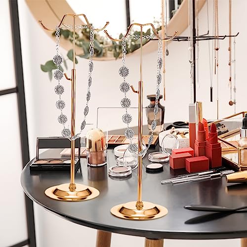 Weysat 4 Pcs Purse Display Stand Adjustable Metal Handbag Holder, Rose Gold - color: Rose Gold